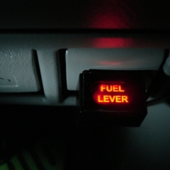 FUEL LEVER ON